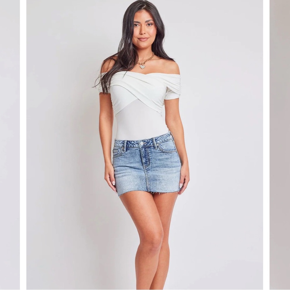 YMI micro mini denim skirt